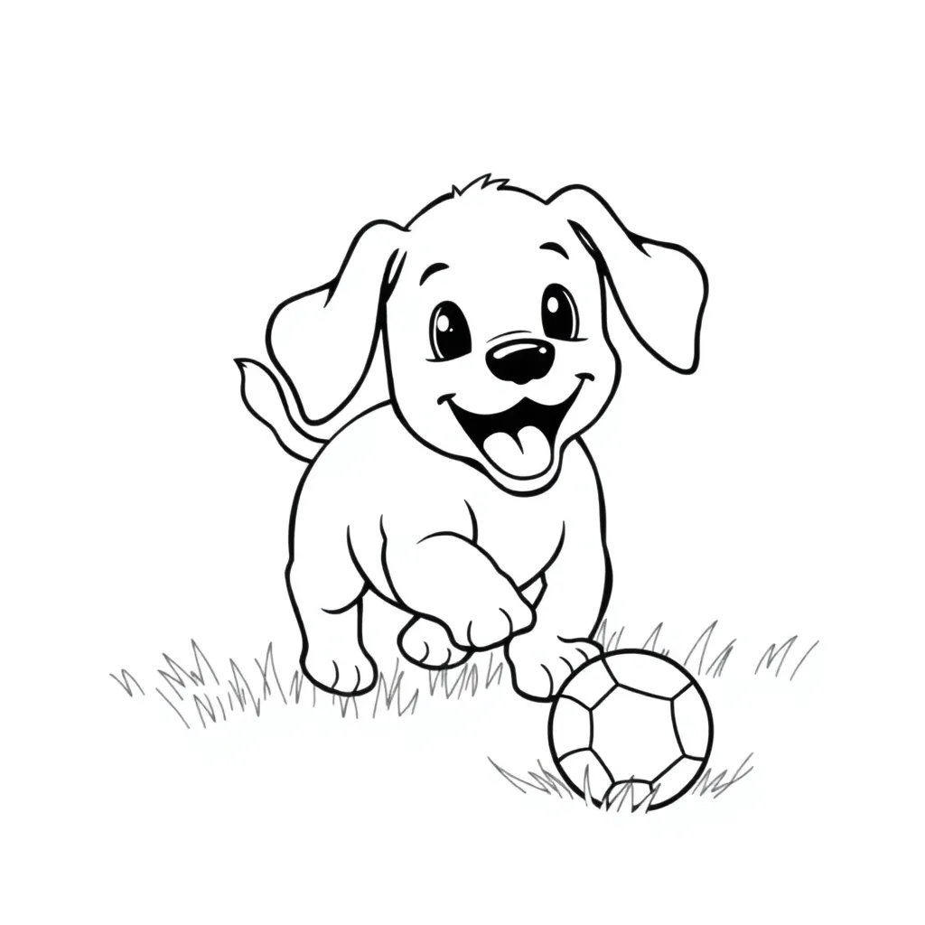 Puppy coloring page