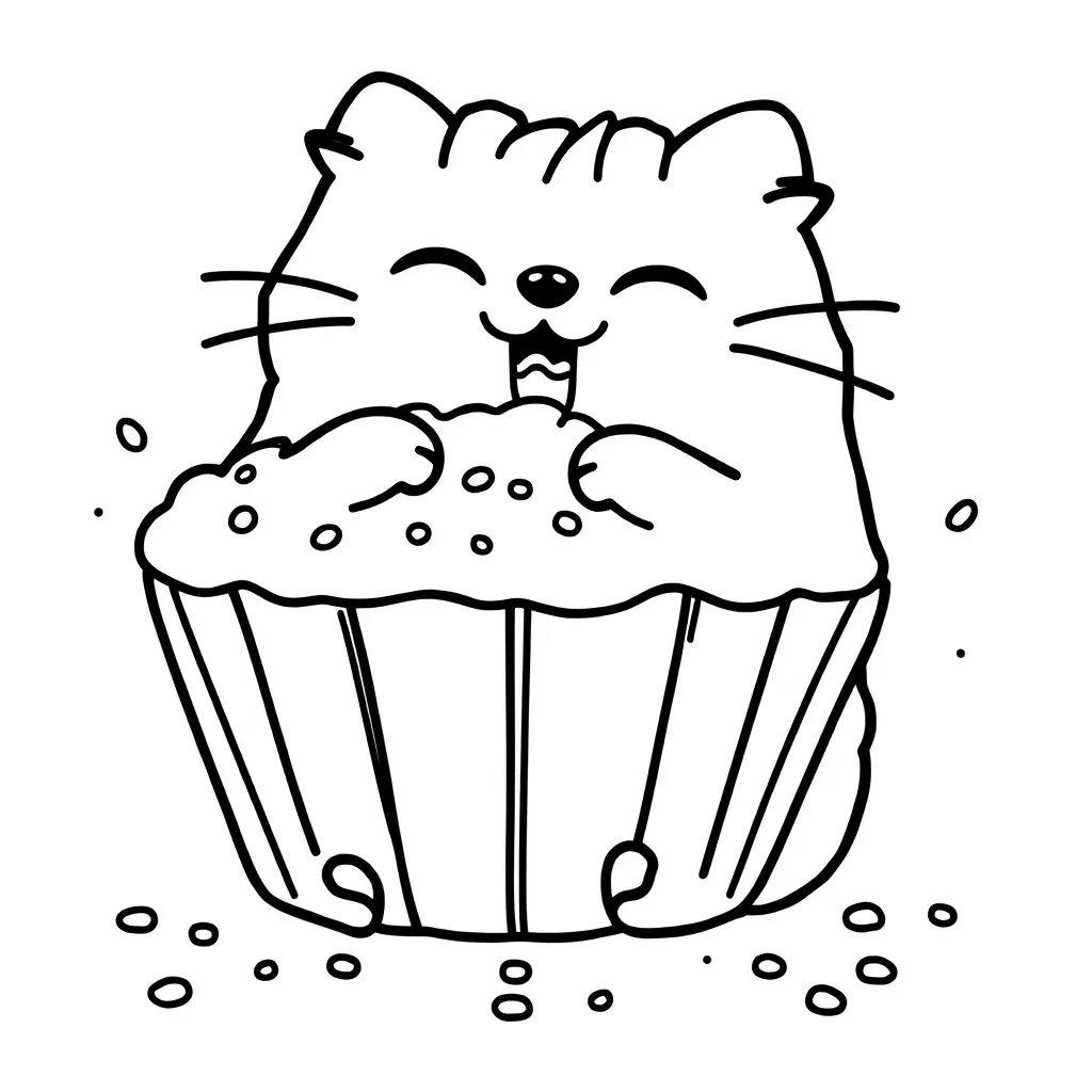 Pusheen coloring page