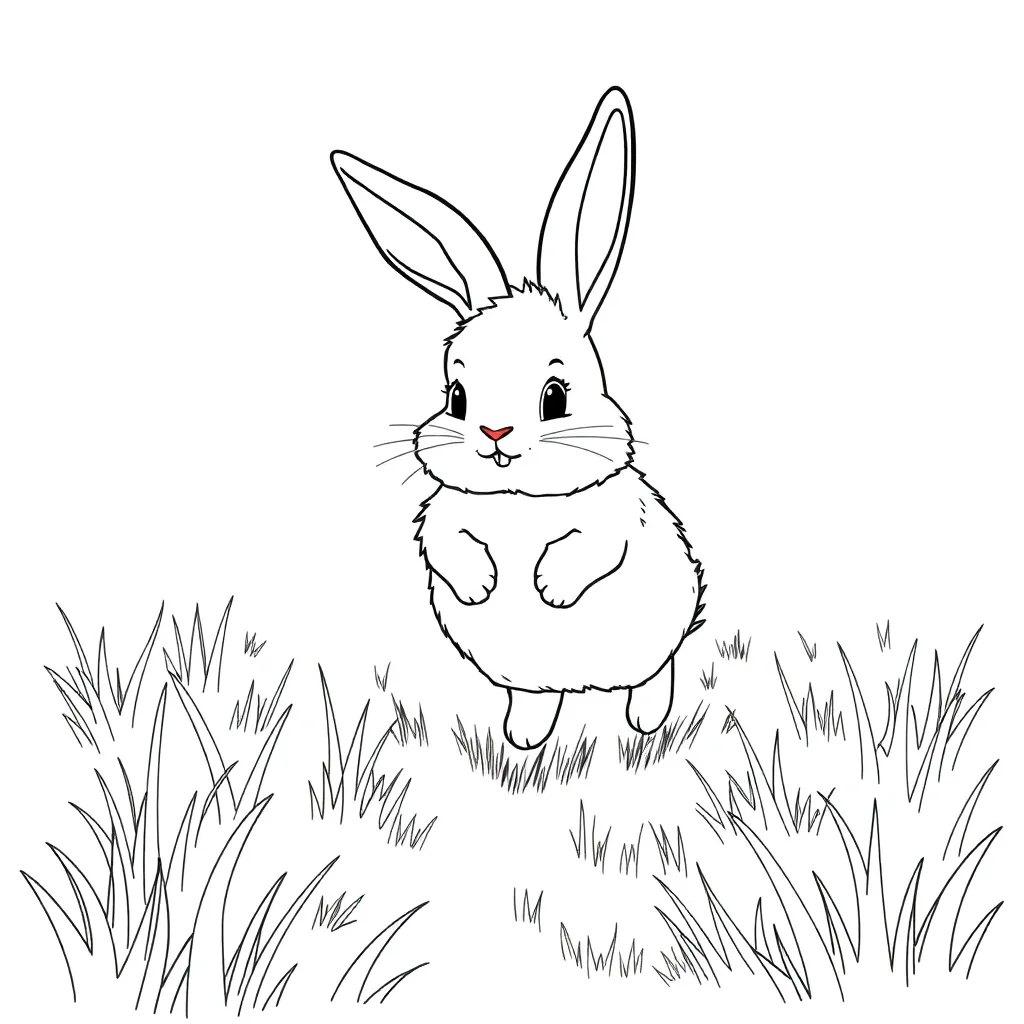 Rabbit coloring page