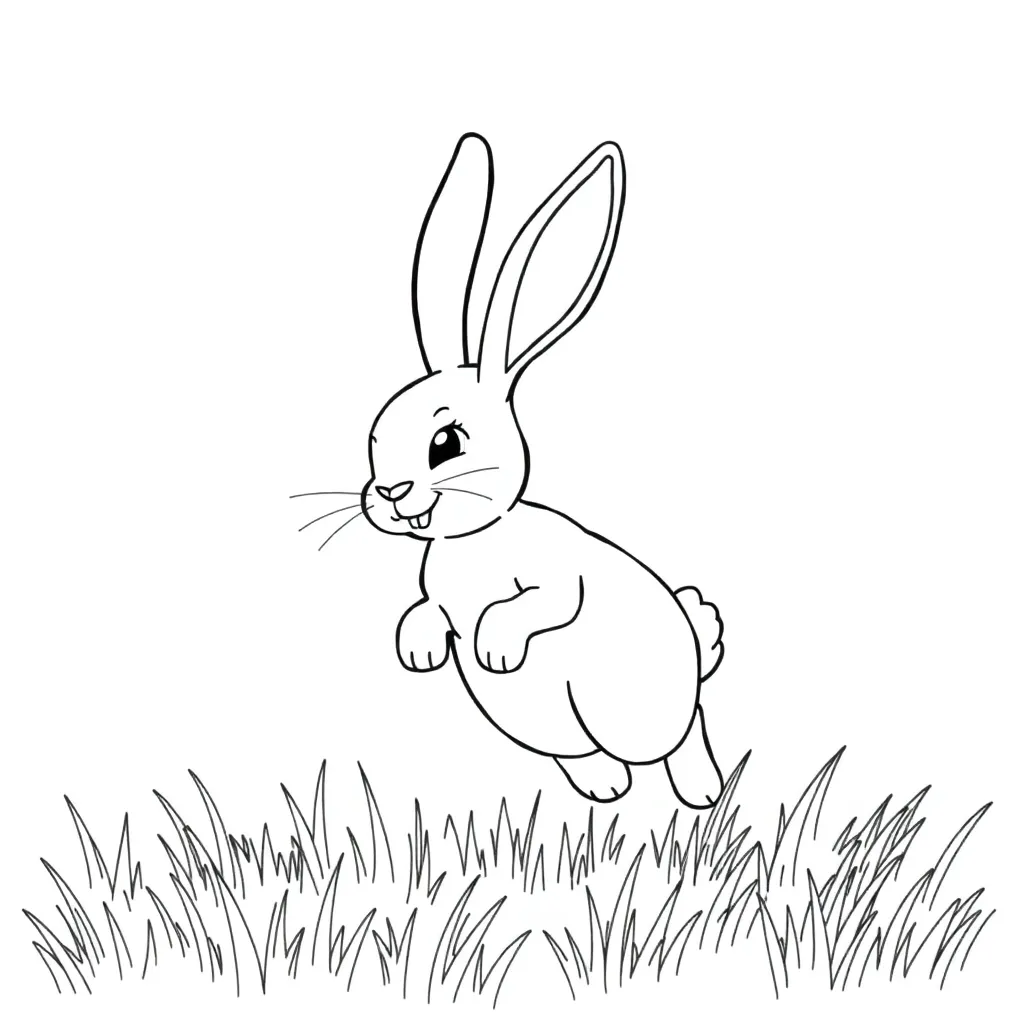 Rabbit coloring page
