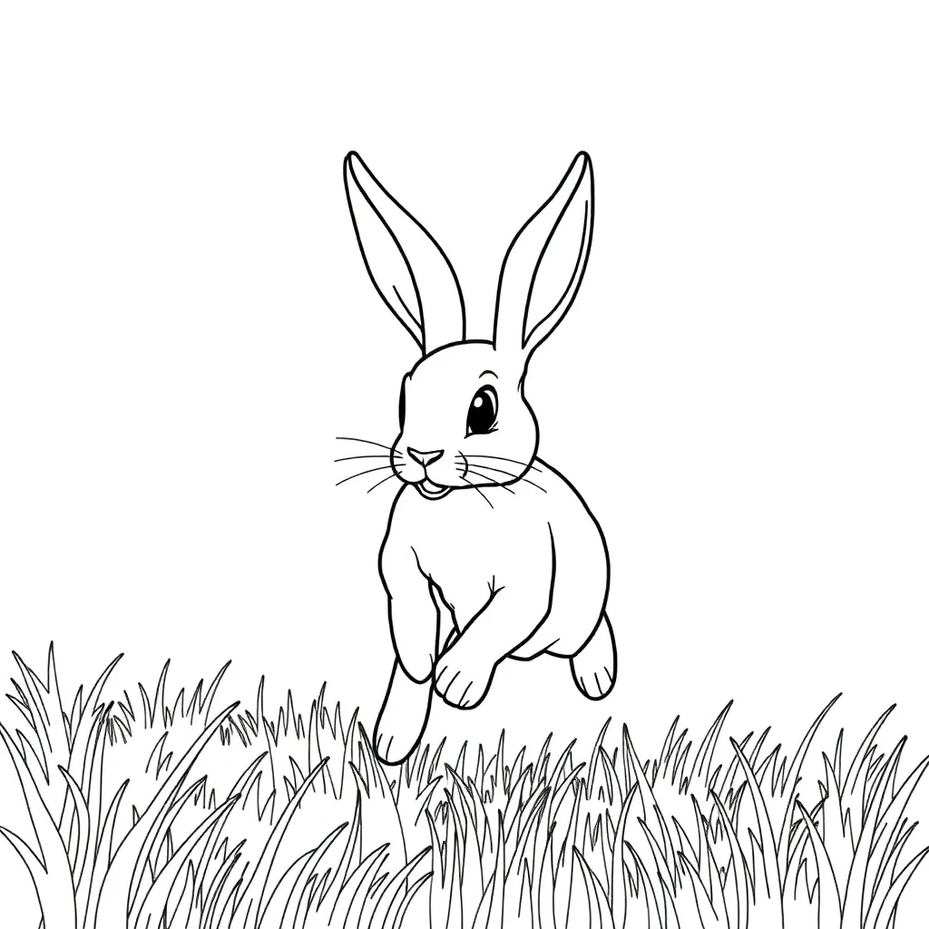 Rabbit coloring page