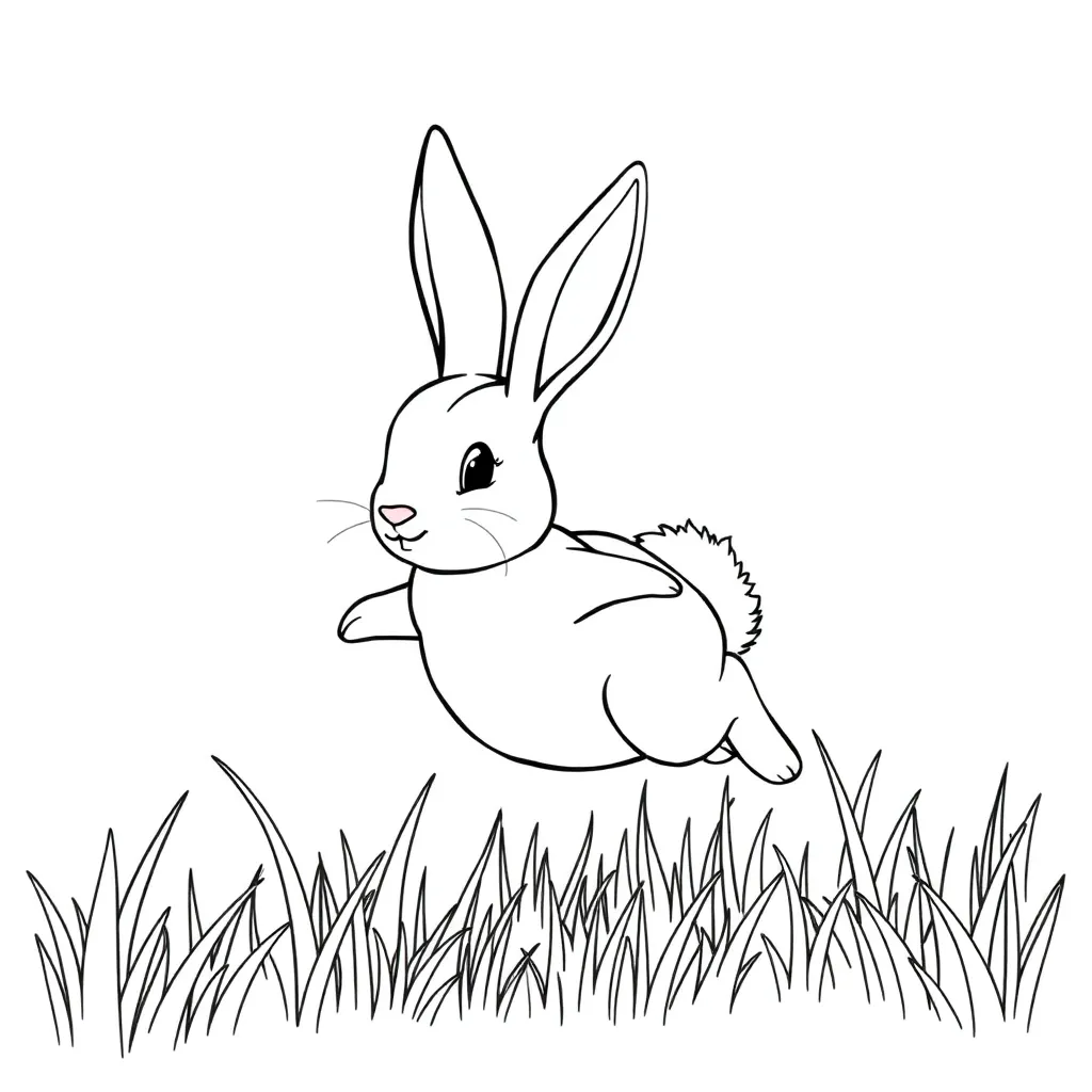 Rabbit coloring page