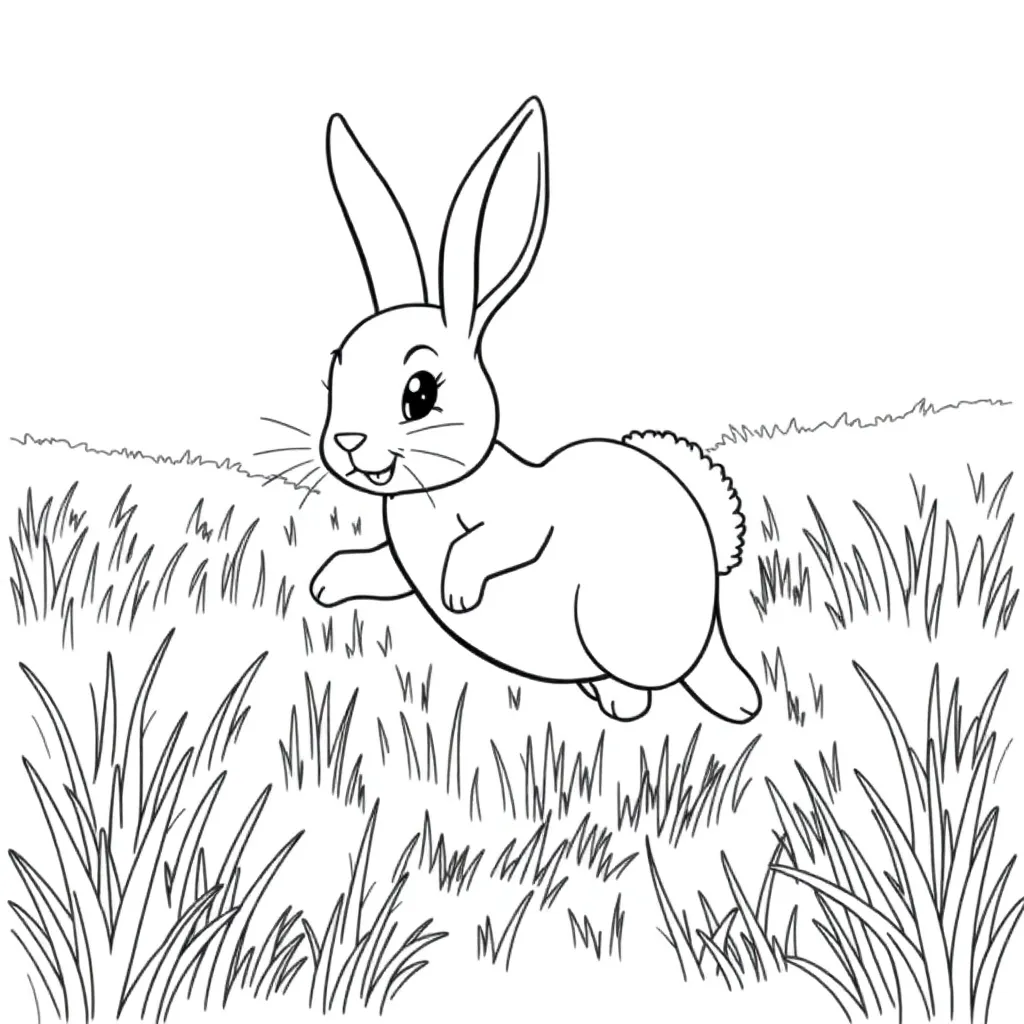 Rabbit coloring page