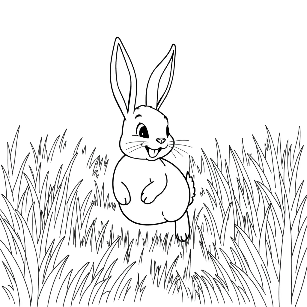 Rabbit coloring page
