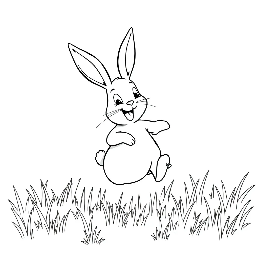 Rabbit coloring page