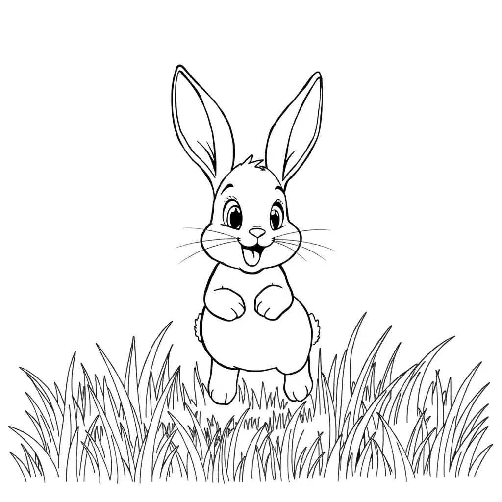 Rabbit coloring page