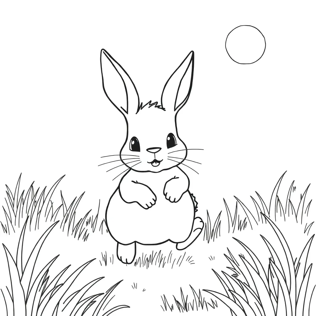 Rabbit coloring page