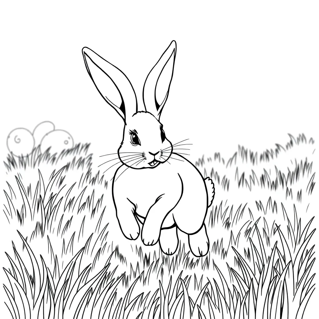 Rabbit coloring page