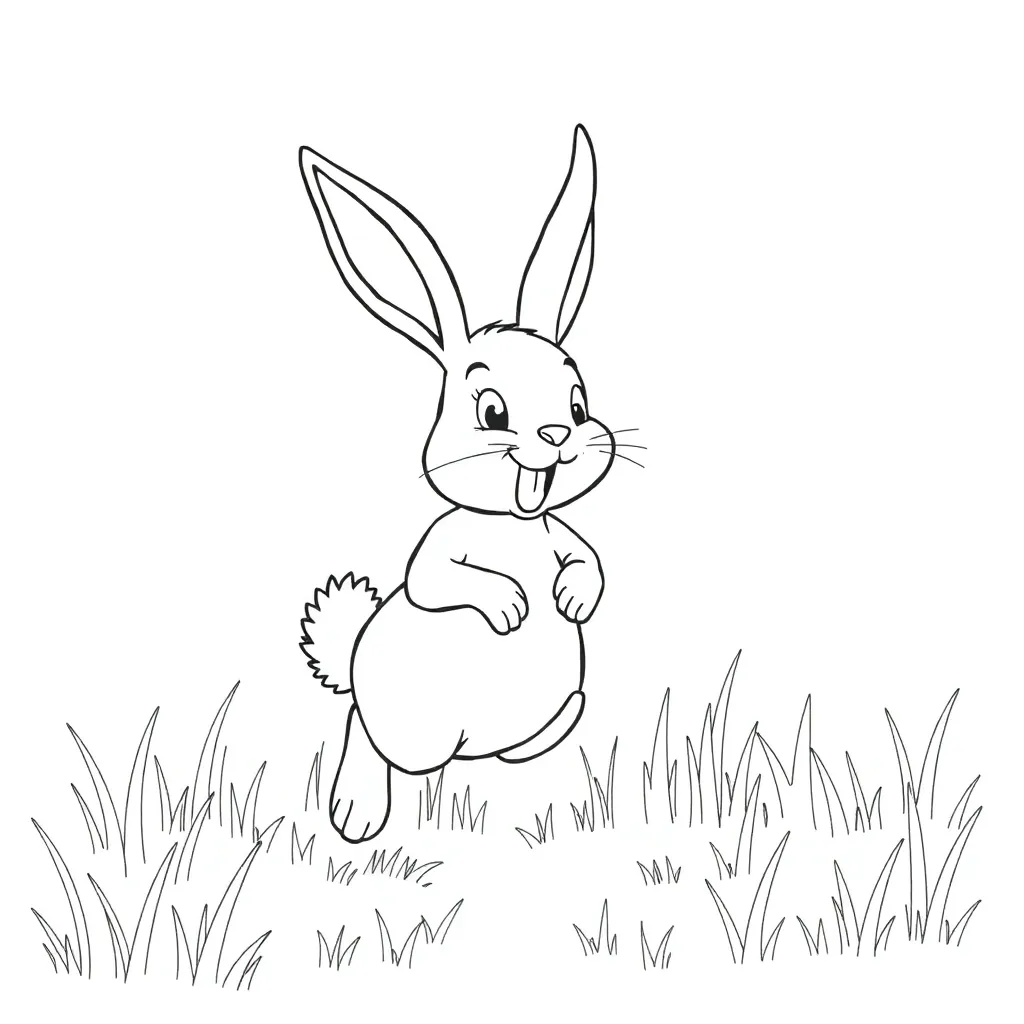 Rabbit coloring page