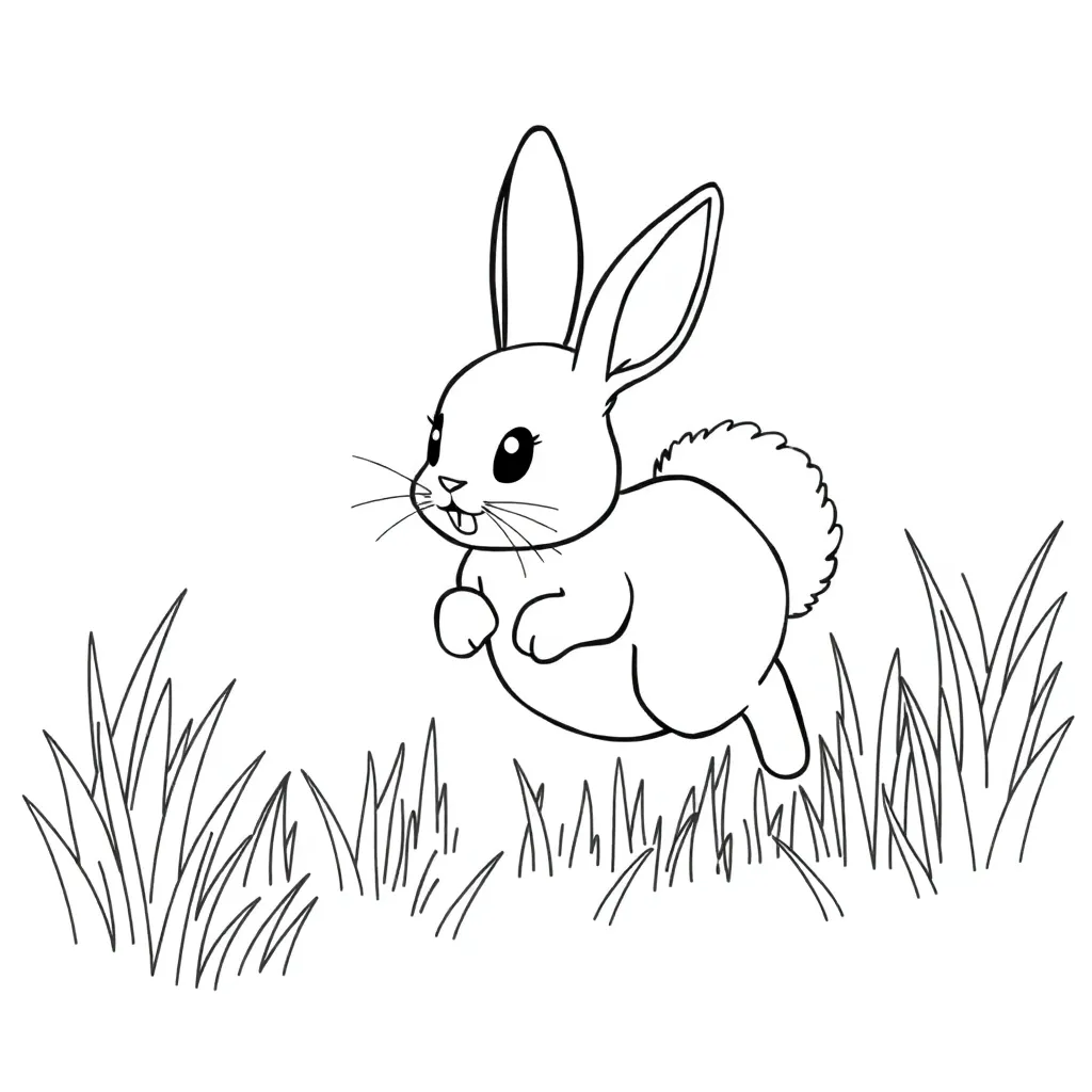 Rabbit coloring page