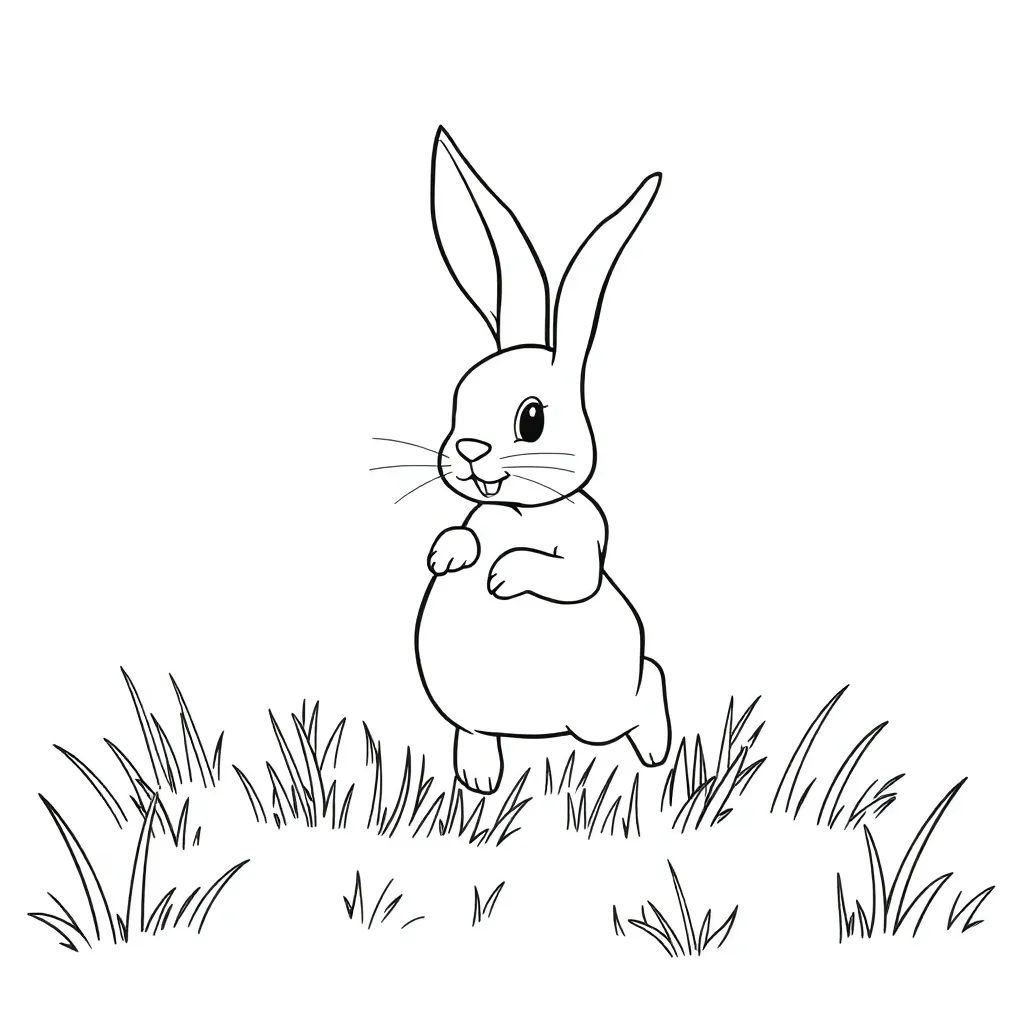 Rabbit coloring page
