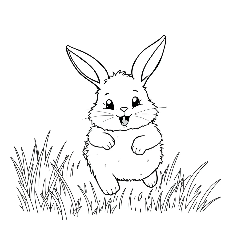 Rabbit coloring page