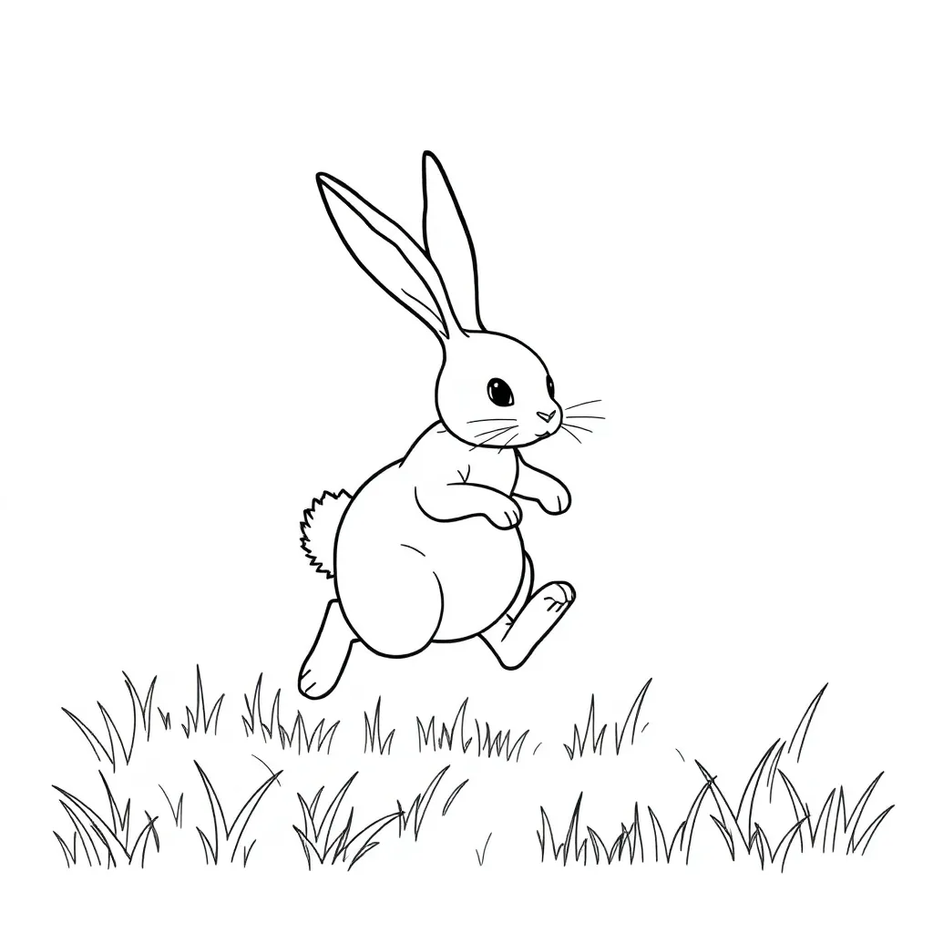 Rabbit coloring page