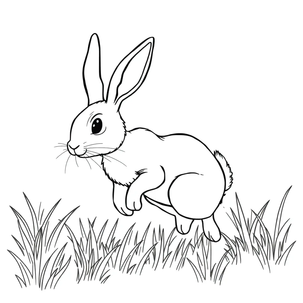 Rabbit coloring page