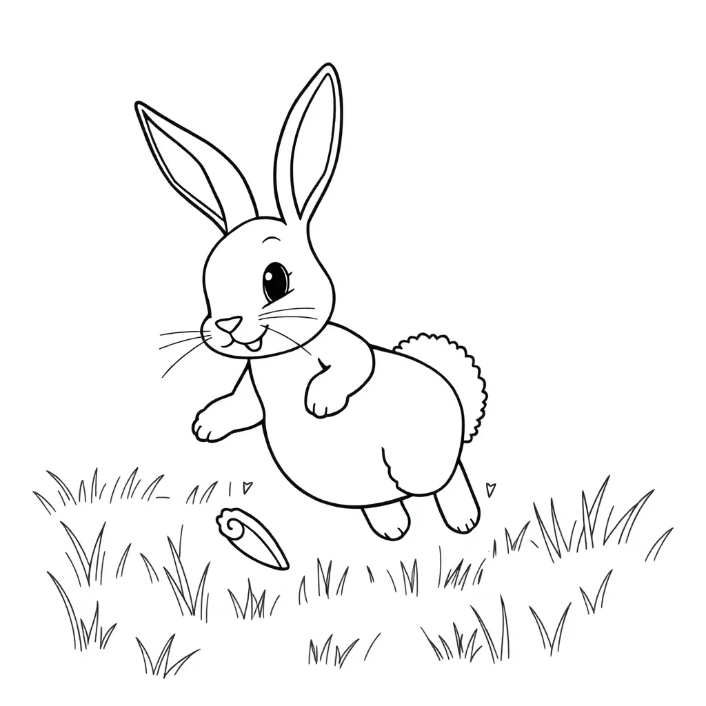 Rabbit coloring page
