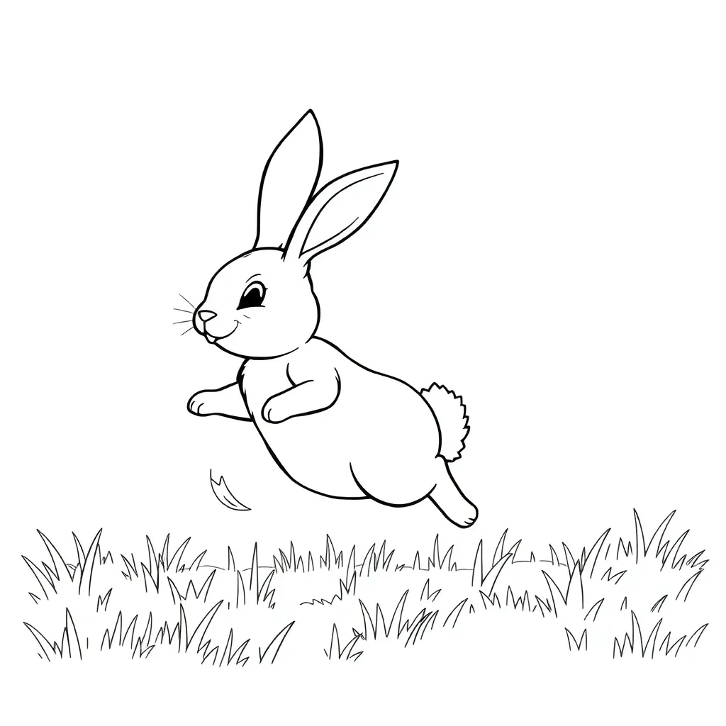 Rabbit coloring page