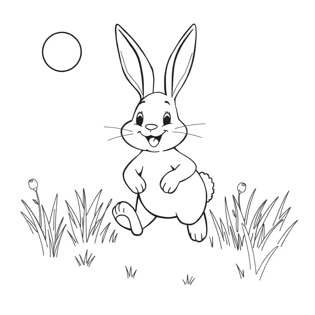 Rabbit coloring page