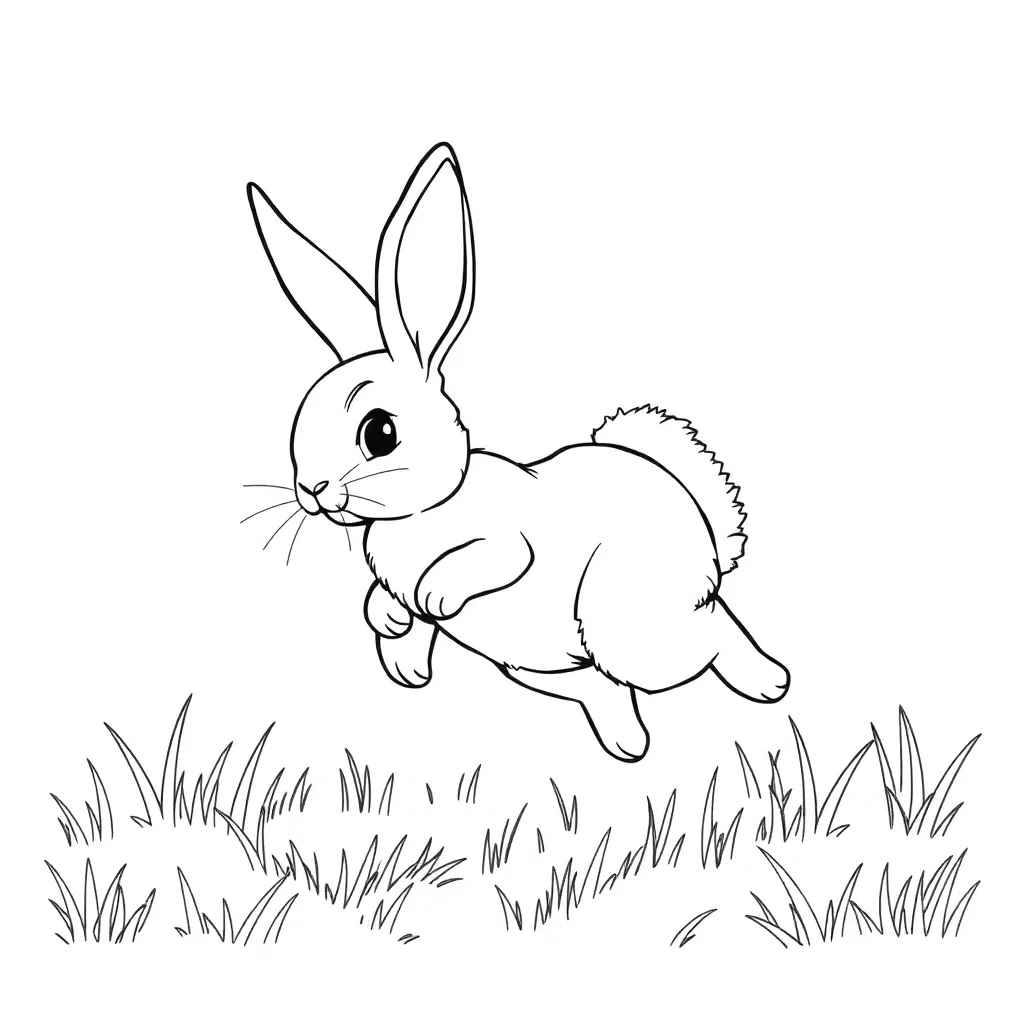 Rabbit coloring page