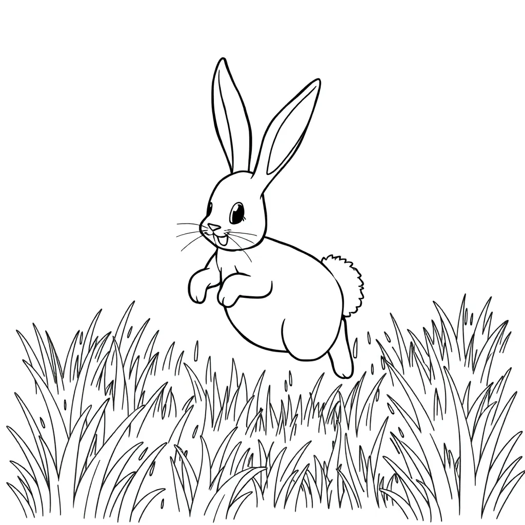 Rabbit coloring page