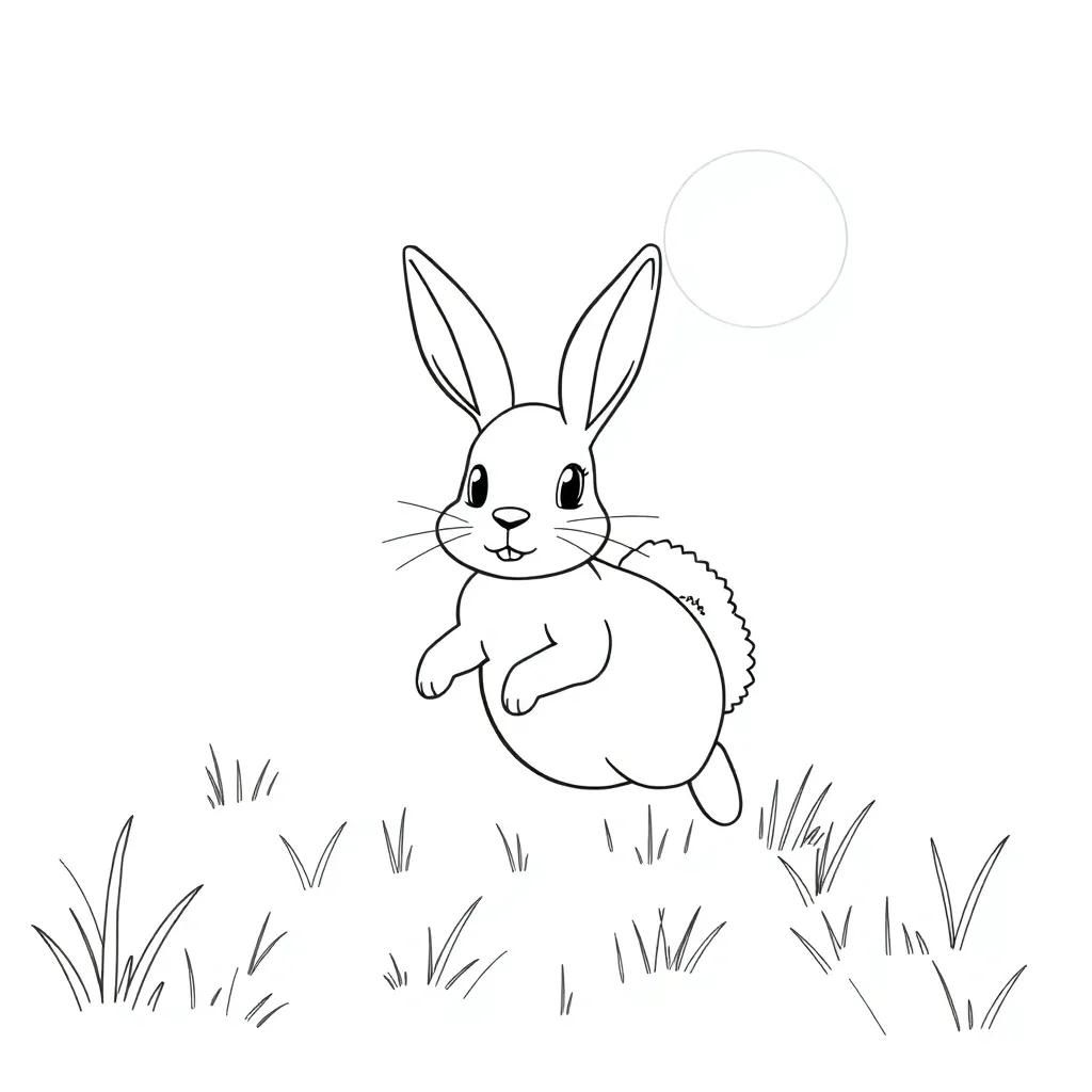 Rabbit coloring page