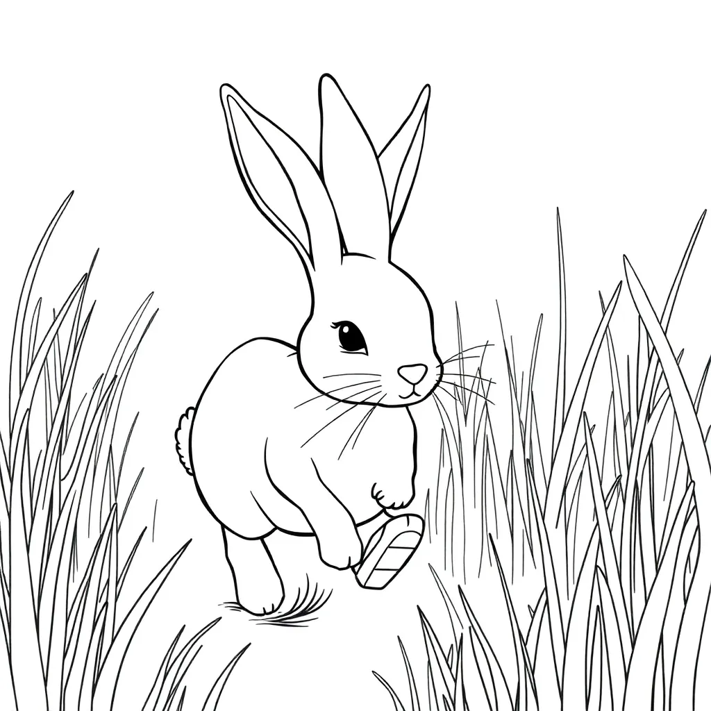 Rabbit coloring page