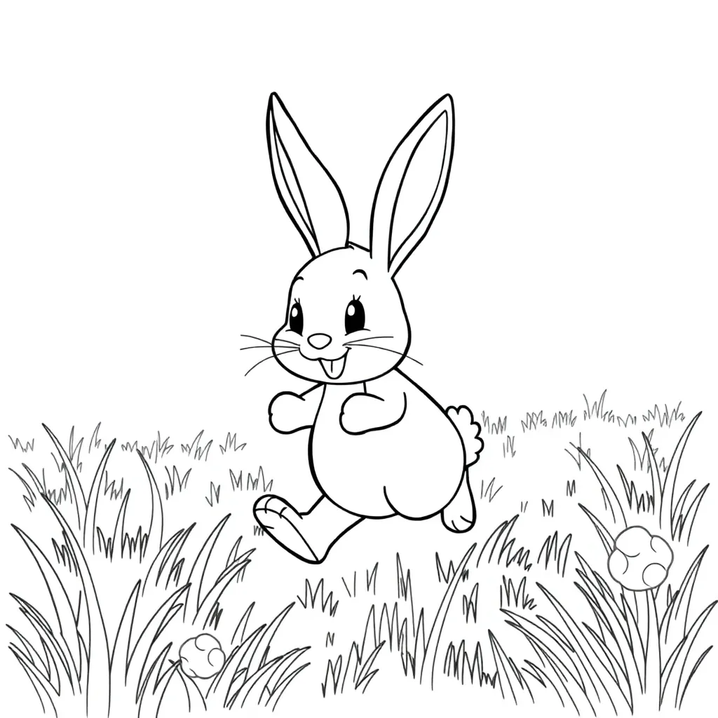 Rabbit coloring page