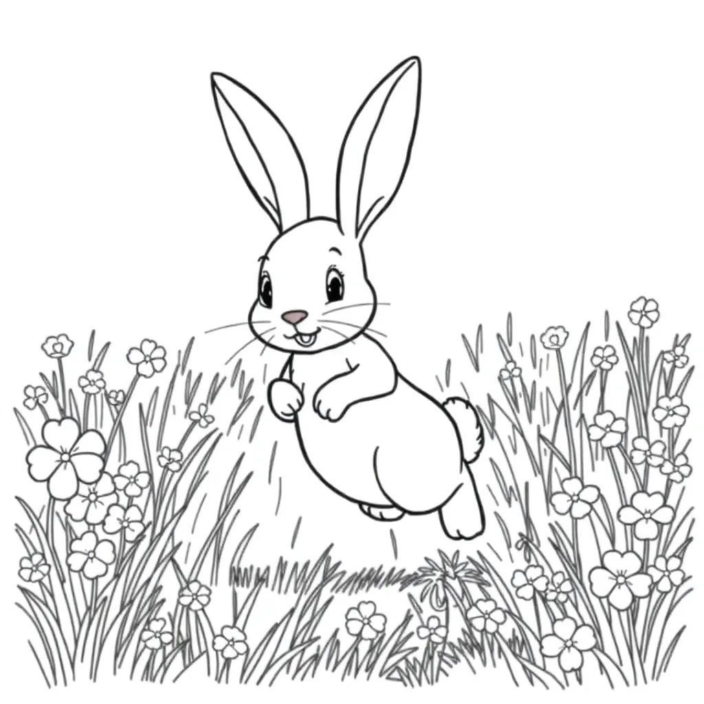 Rabbit coloring page