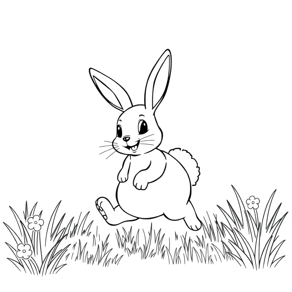 Rabbit coloring page