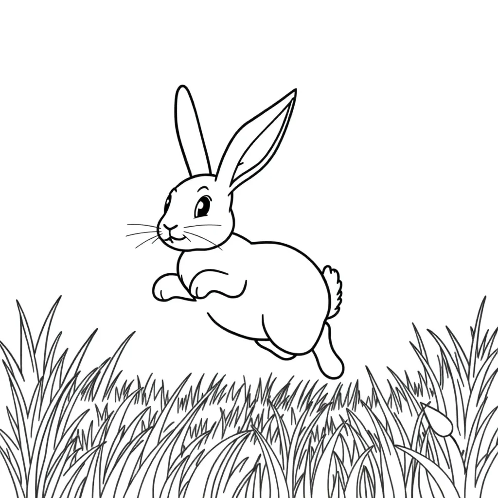 Rabbit coloring page