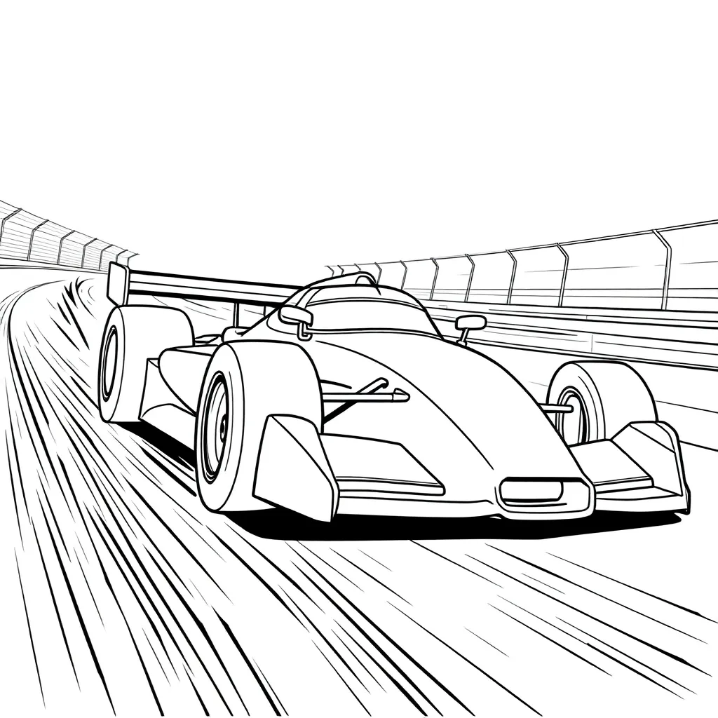 Race Car coloring page