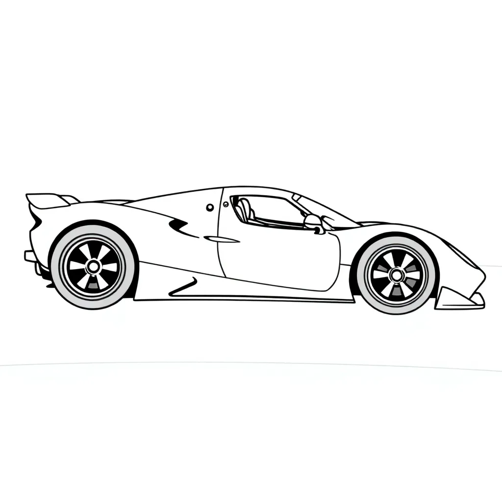 Race Car coloring page