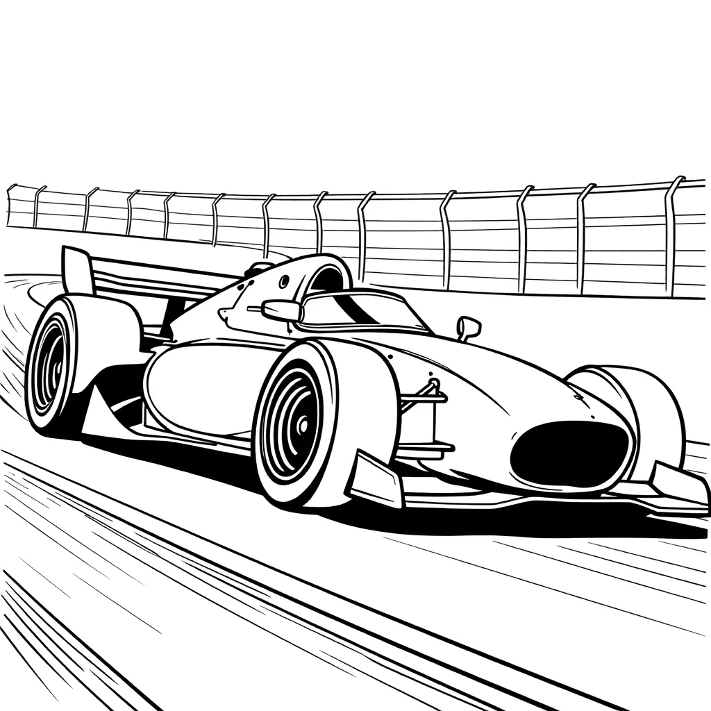 Race Car coloring page