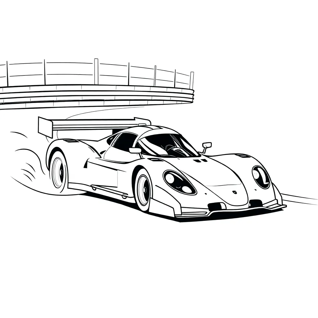 Race Car coloring page