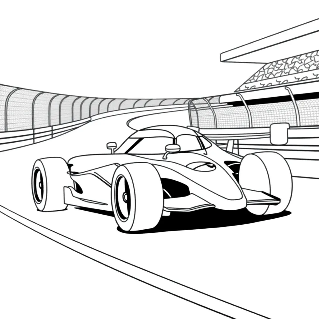 Race Car coloring page