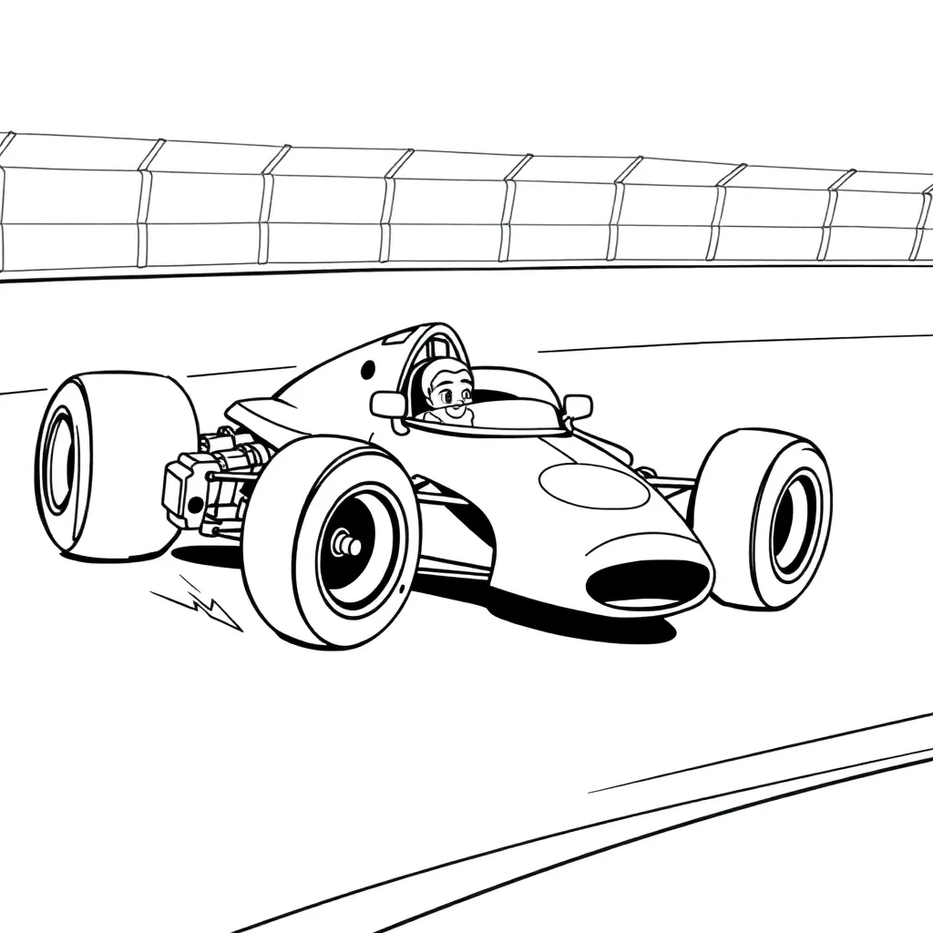 Race Car coloring page
