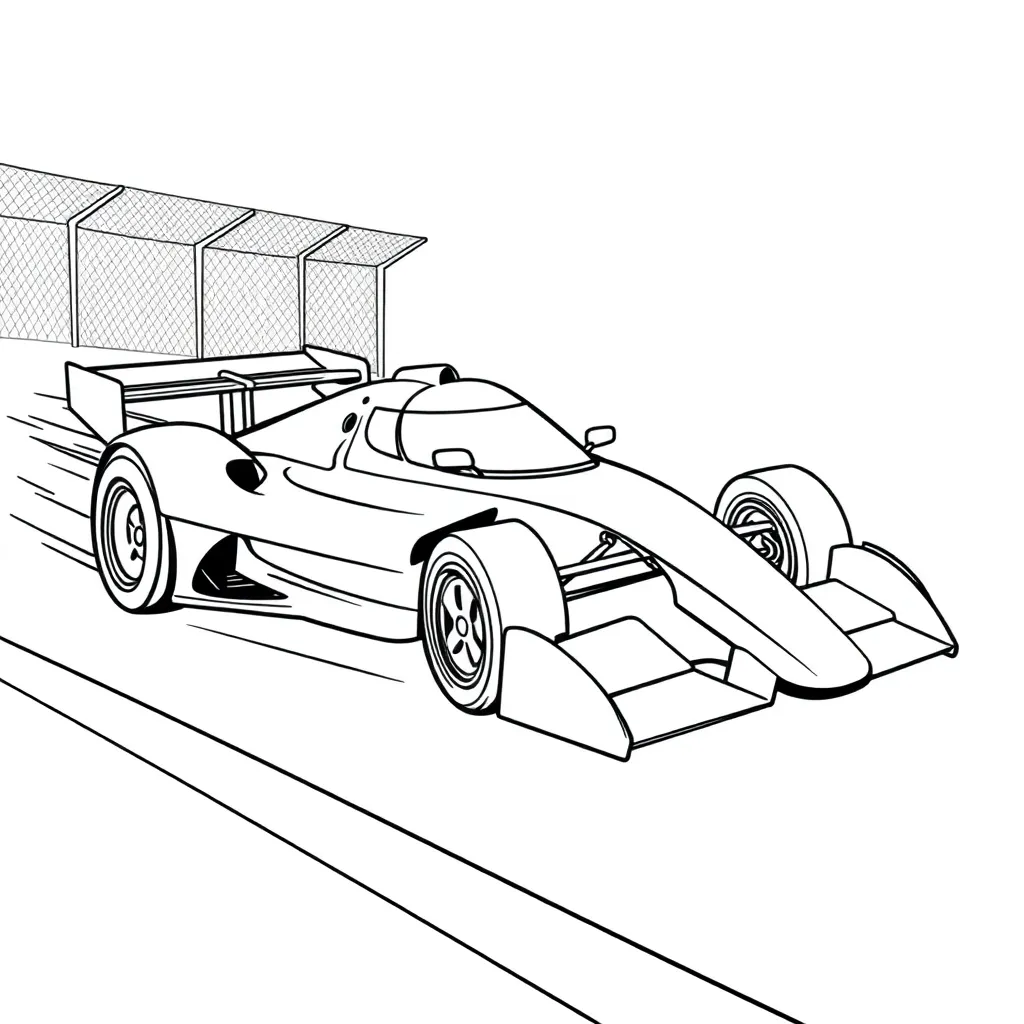 Race Car coloring page