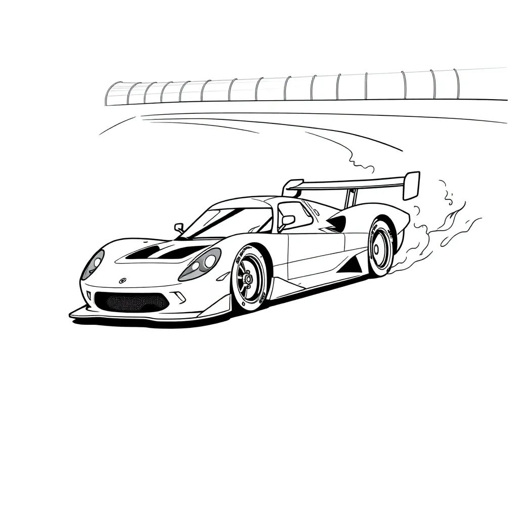 Race Car coloring page