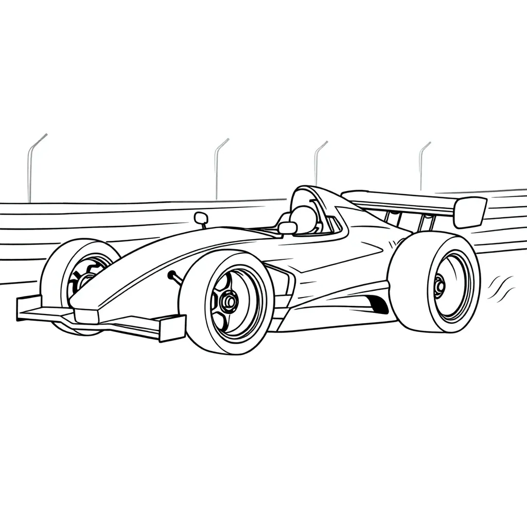 Race Car coloring page