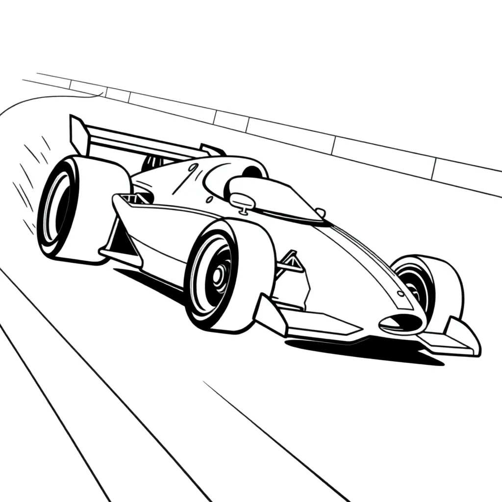 Race Car coloring page