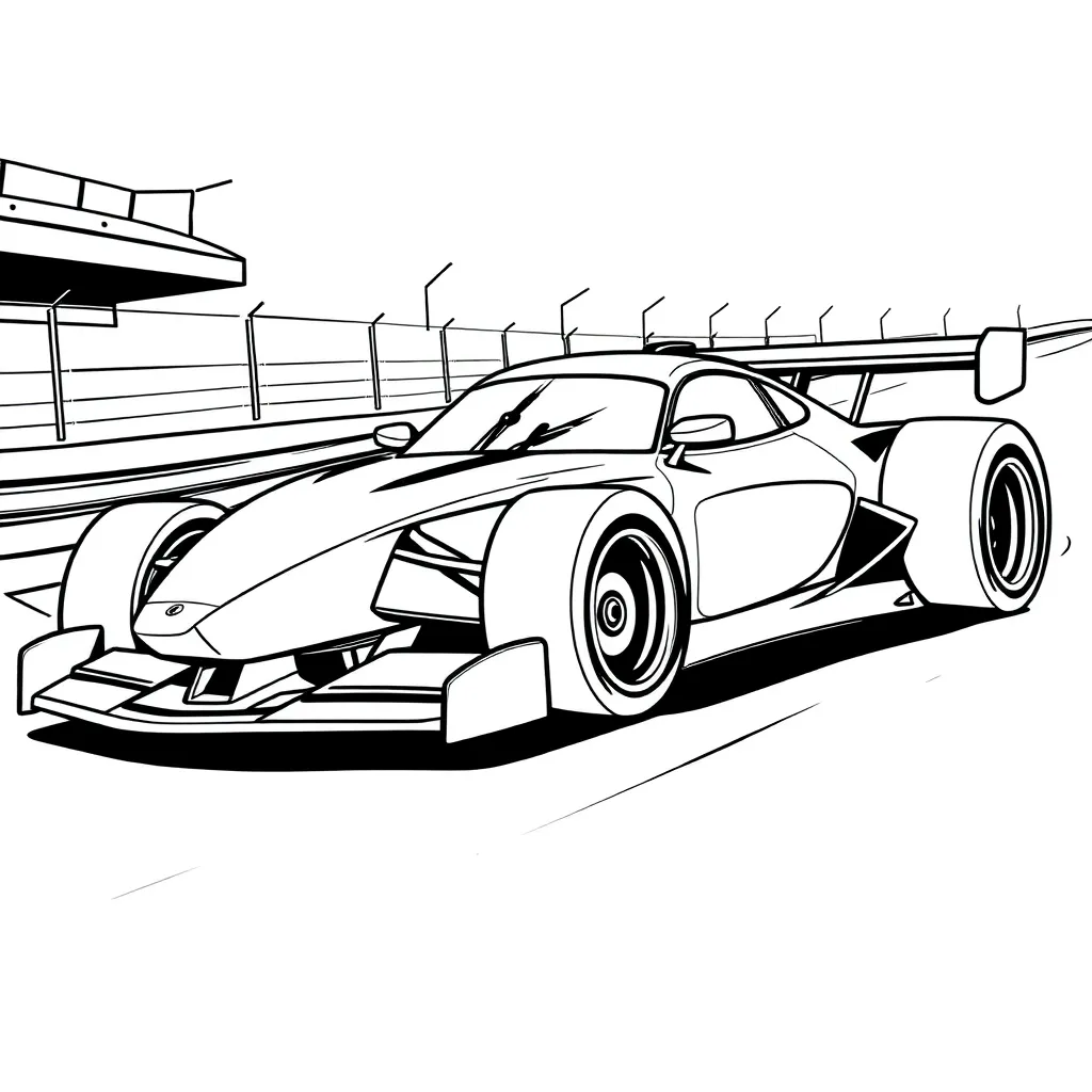 Race Car coloring page