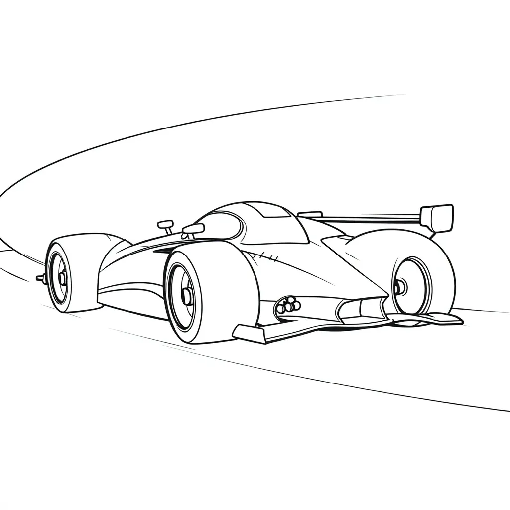 Race Car coloring page