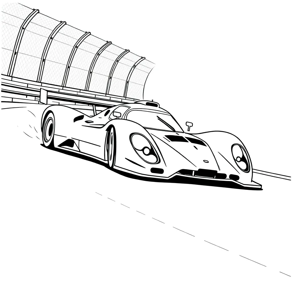 Race Car coloring page