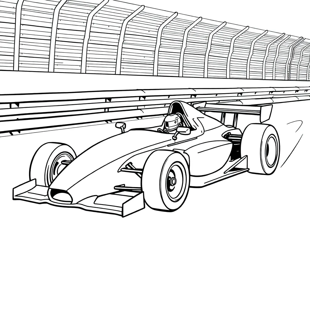 Race Car coloring page