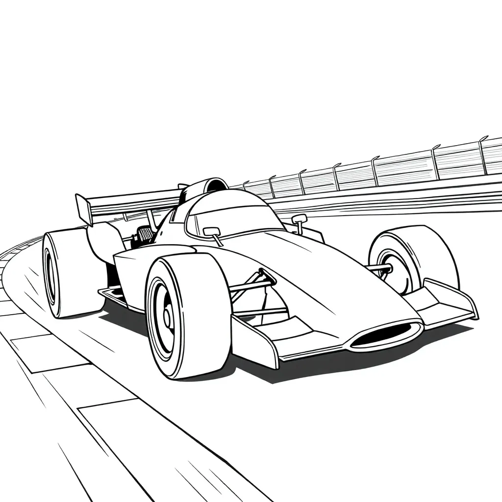 Race Car coloring page