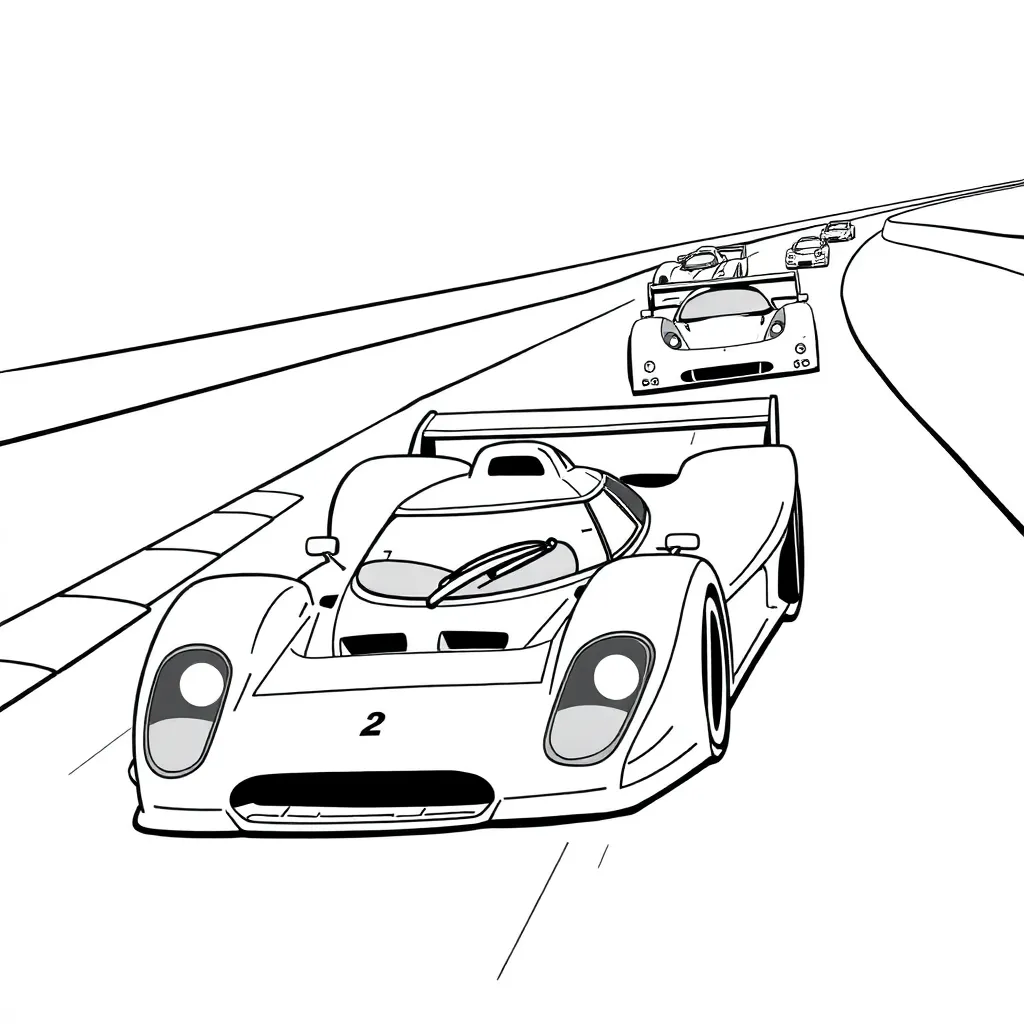 Race Car coloring page