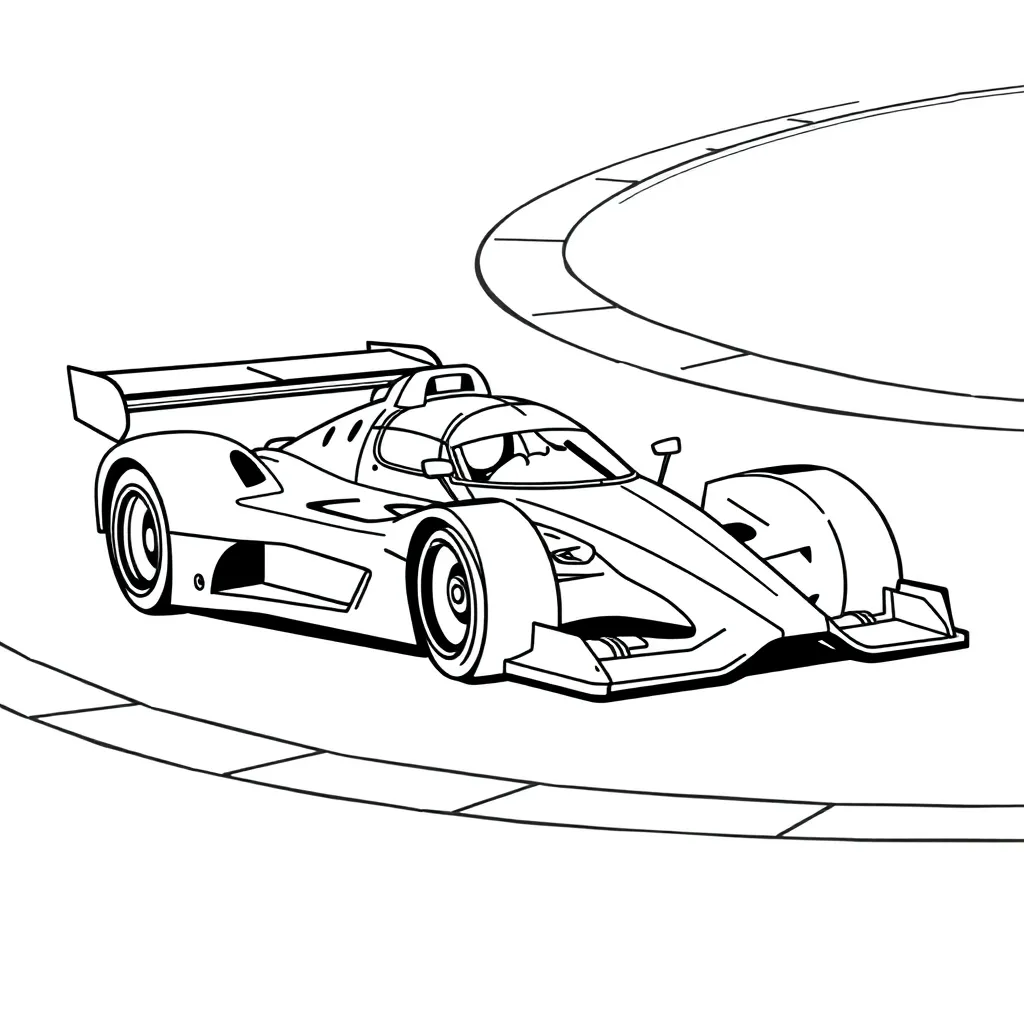 Race Car coloring page