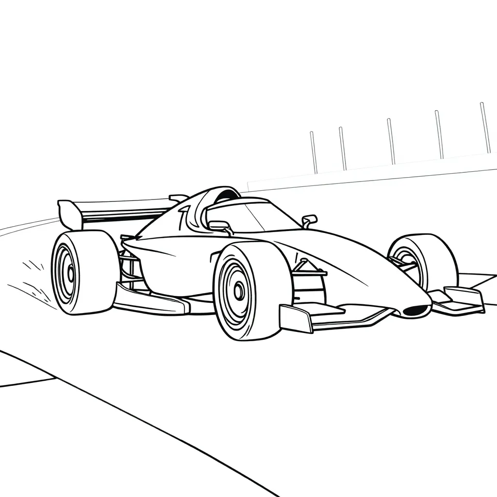 Race Car coloring page