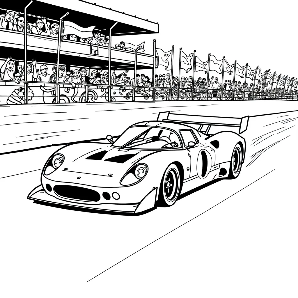 Race Car coloring page