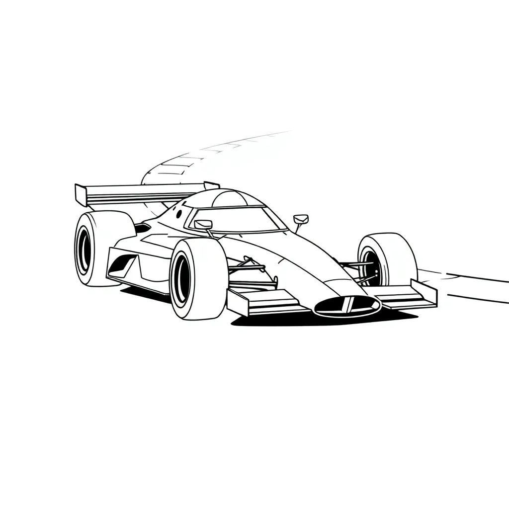 Race Car coloring page