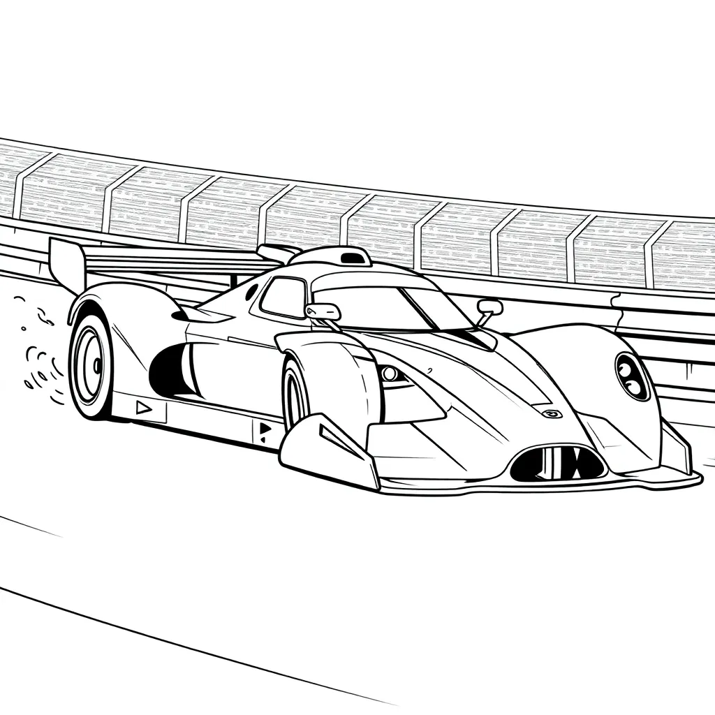 Race Car coloring page
